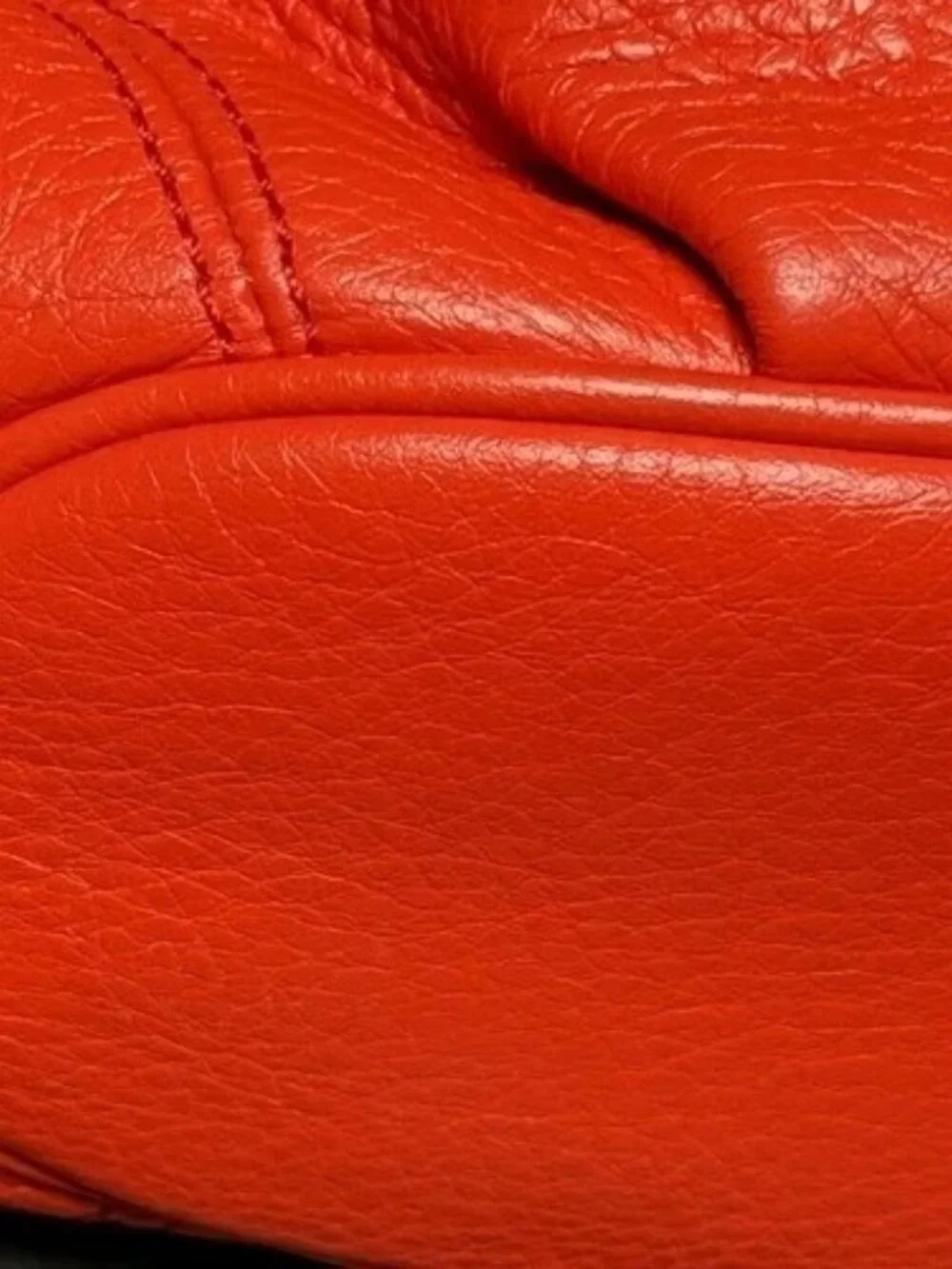 MICHAEL KORS TANGERINE LEATHER RING TOTE HOBO SHOULDER BAG SOFT LEATHER